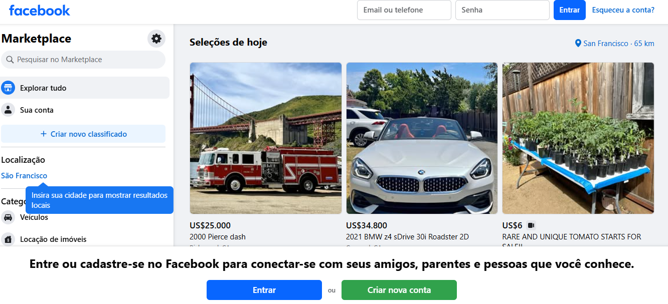vender produtos usados