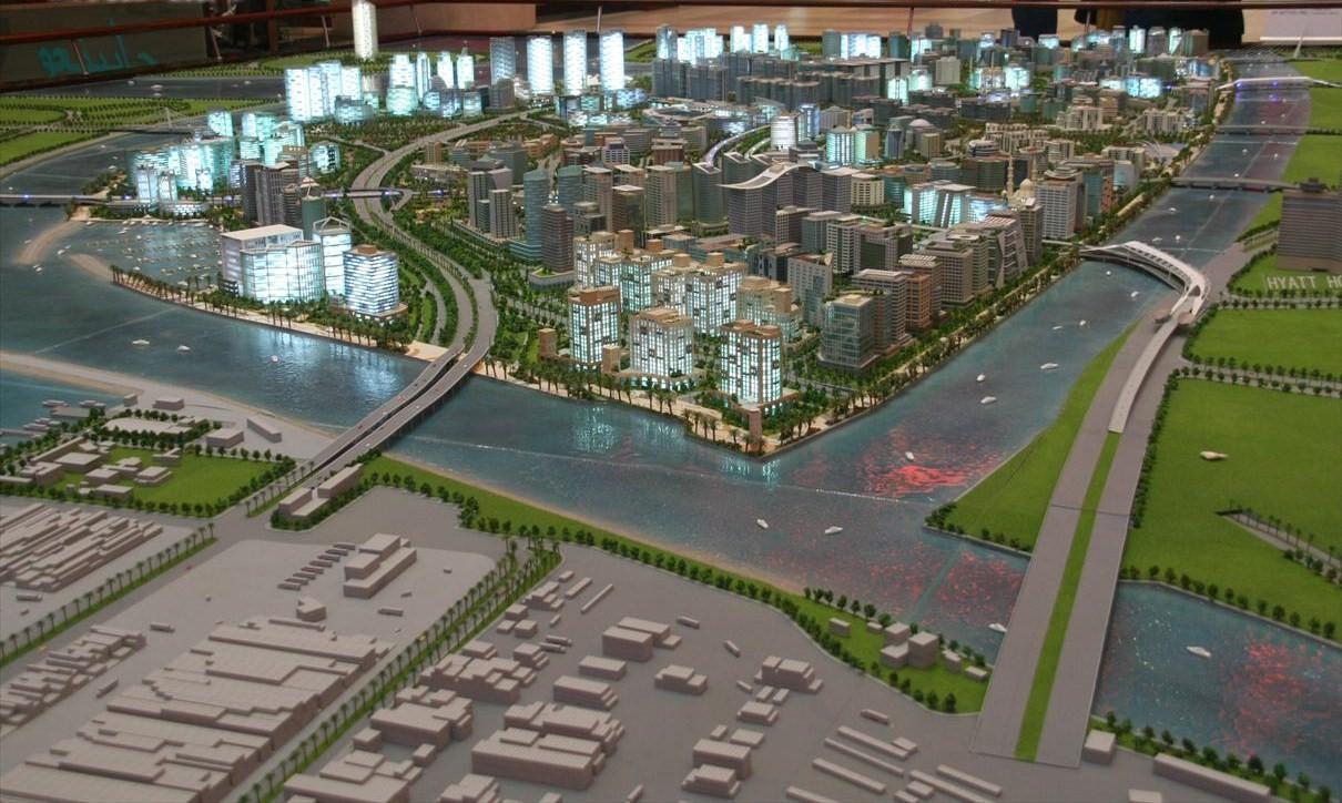 A model of a dubai  city

