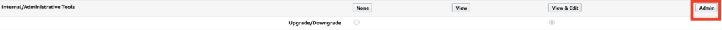 Amazon Seller Central User Permissions - Administrative Tools Access