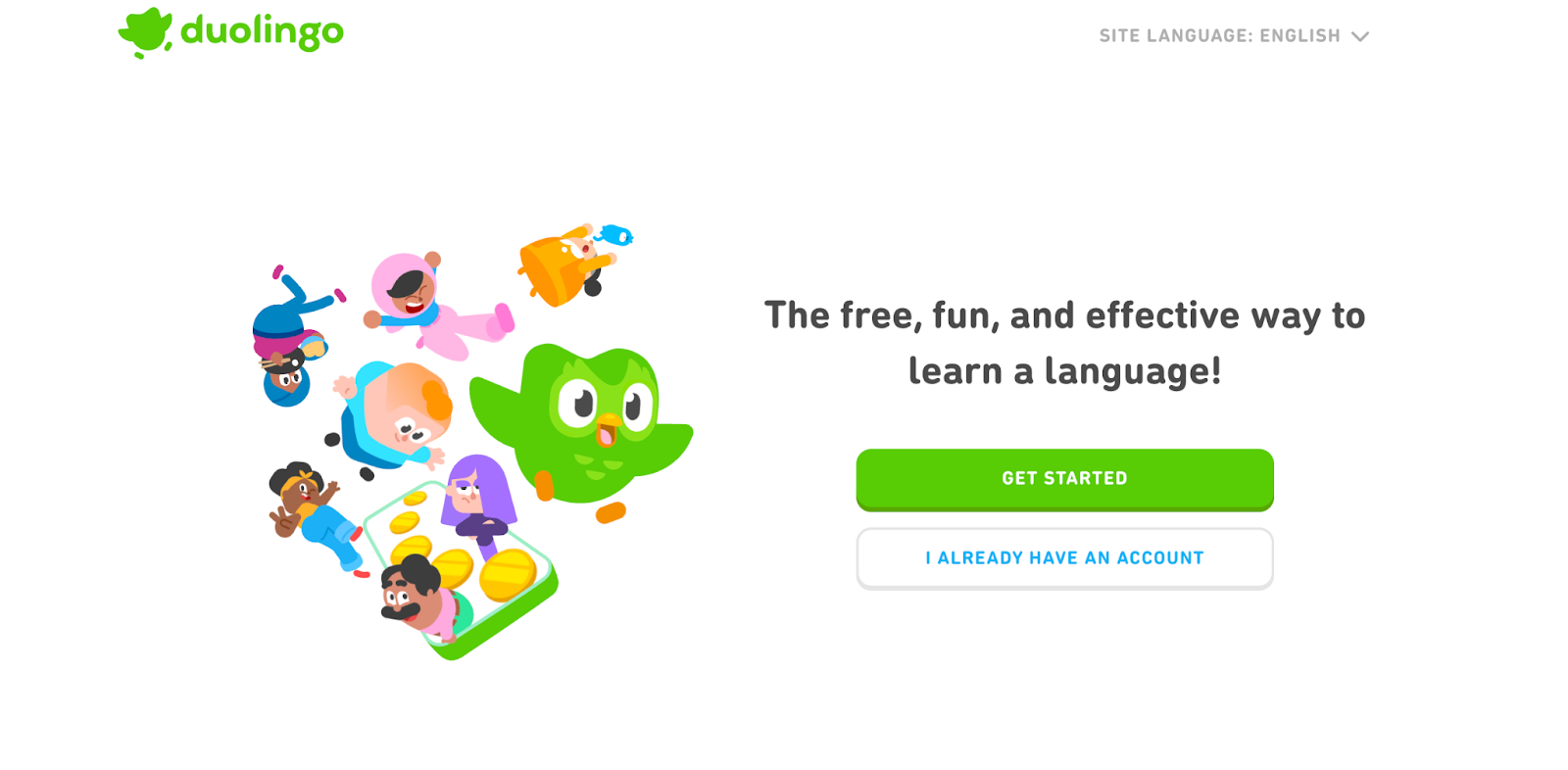 duolingo homepage 