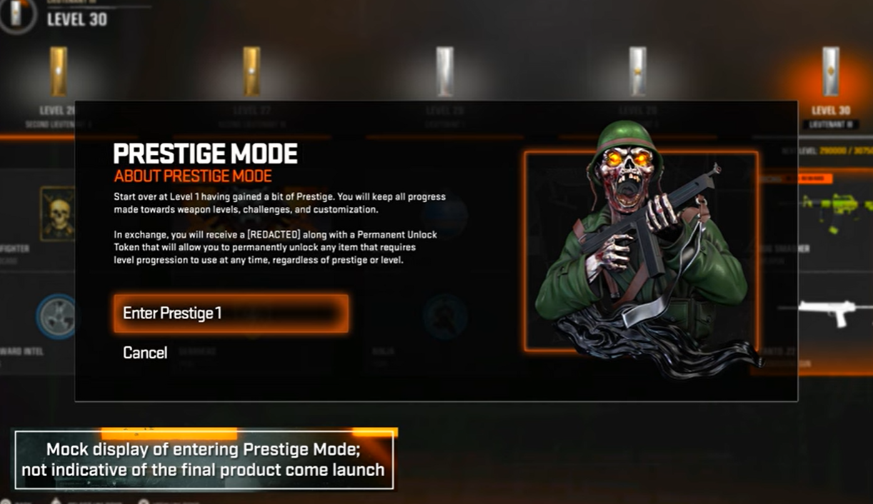 Prestige mode in Black Ops 6