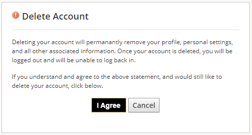 How to delete account