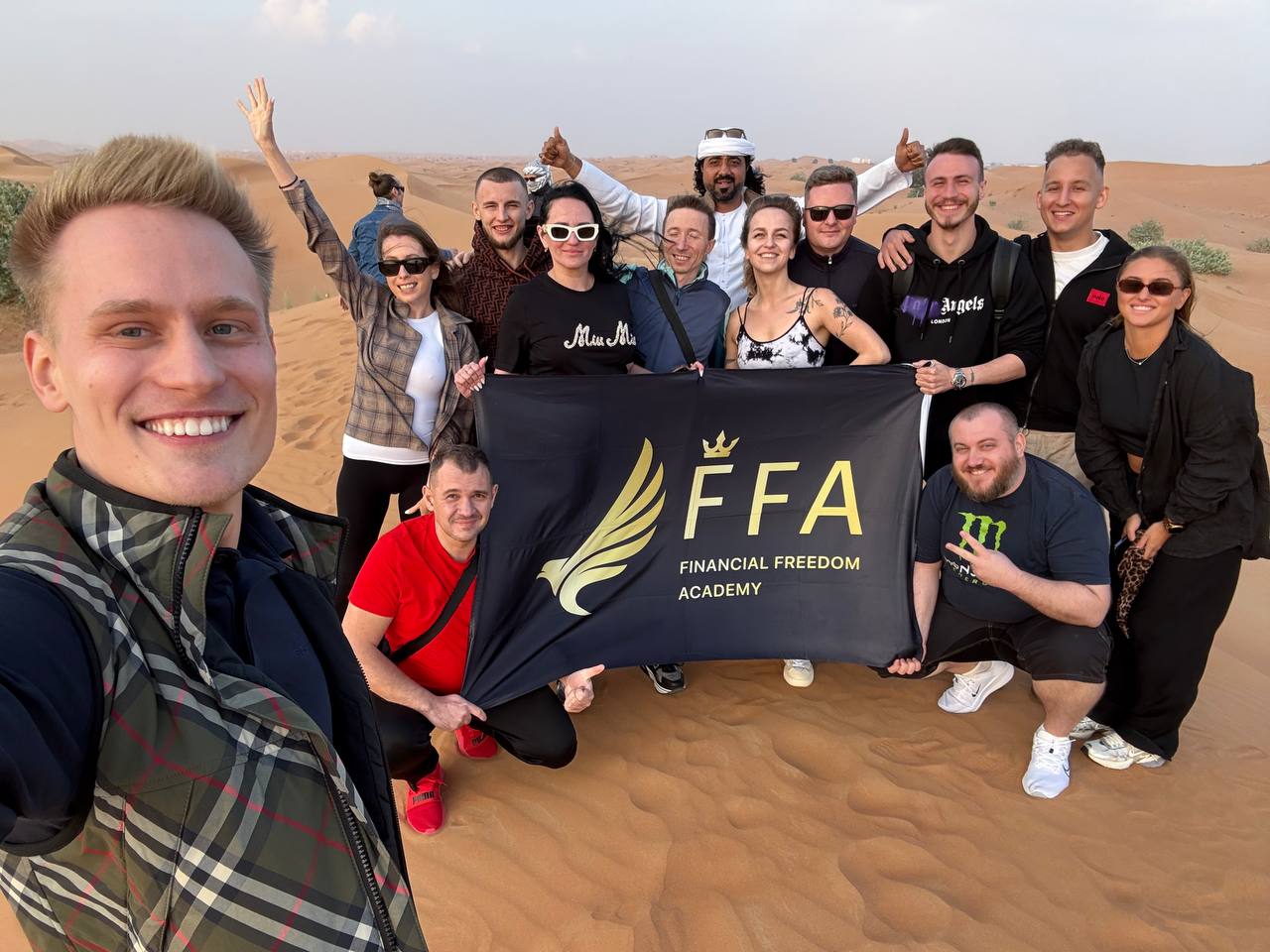Oleksandr Orlovskyi with FFA alumni