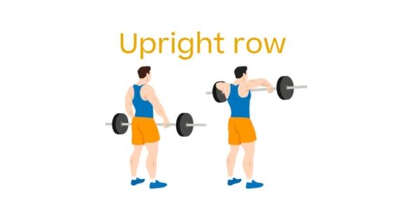 Step by step how to do upright row in gym 