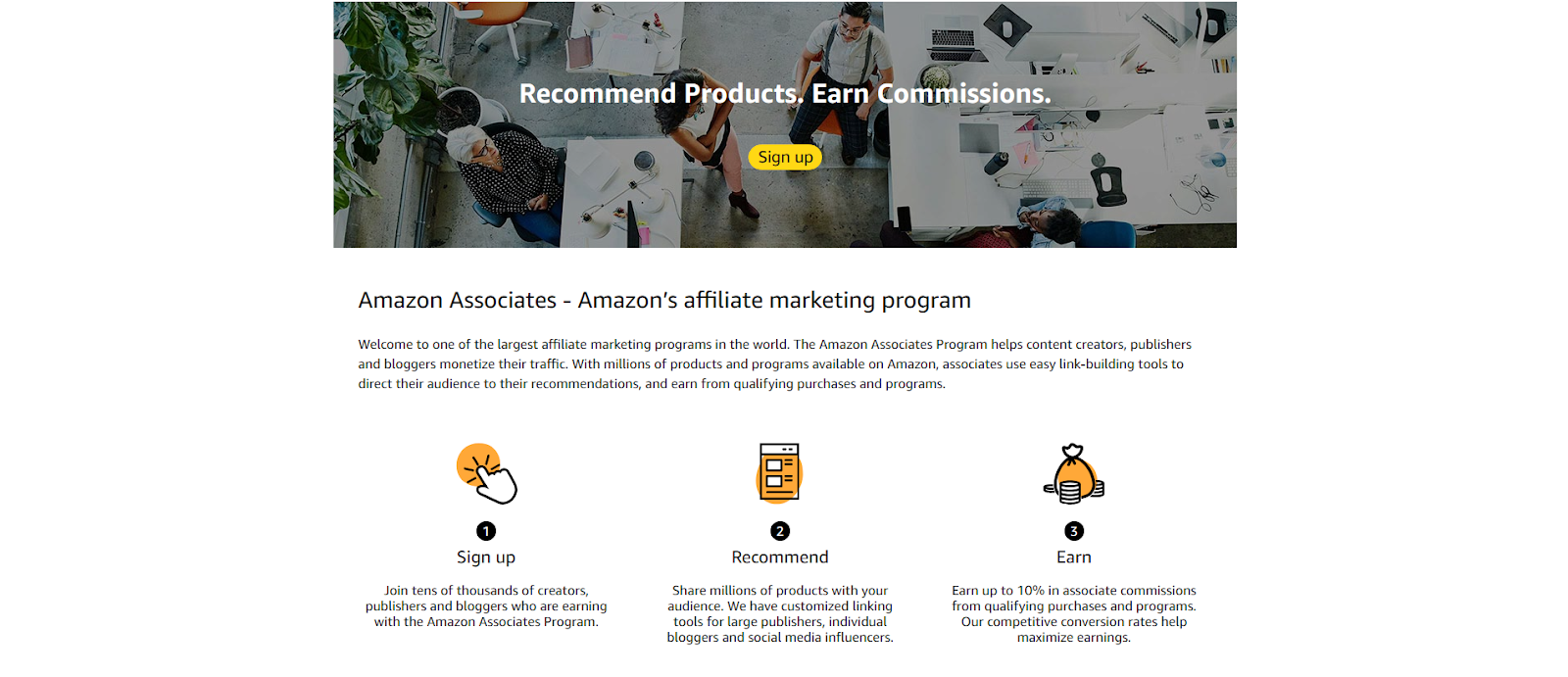 Amazon Associates Affiliate Marketing Program