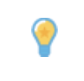 A light bulb with a star

Description automatically generated