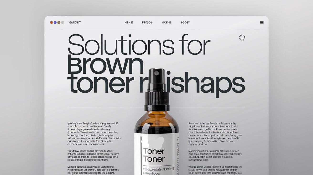 Solutions for Brown Toner Mishaps