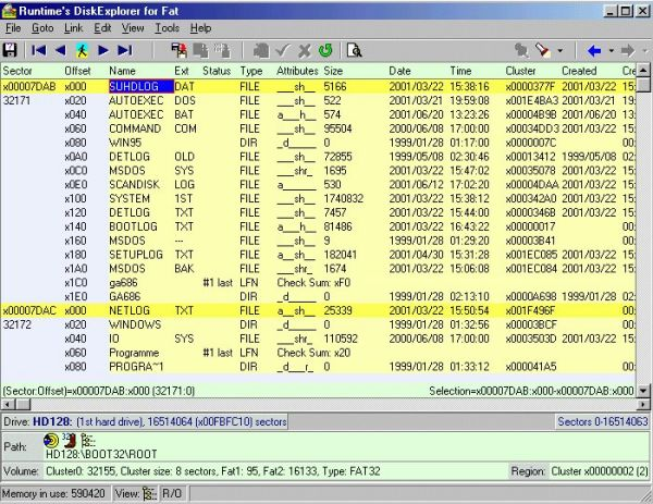 DiskExplorer for FAT