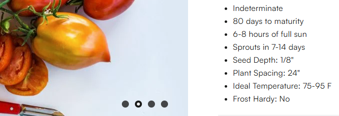 Amish Paste Tomato Seed Information from Baker Creek Seeds