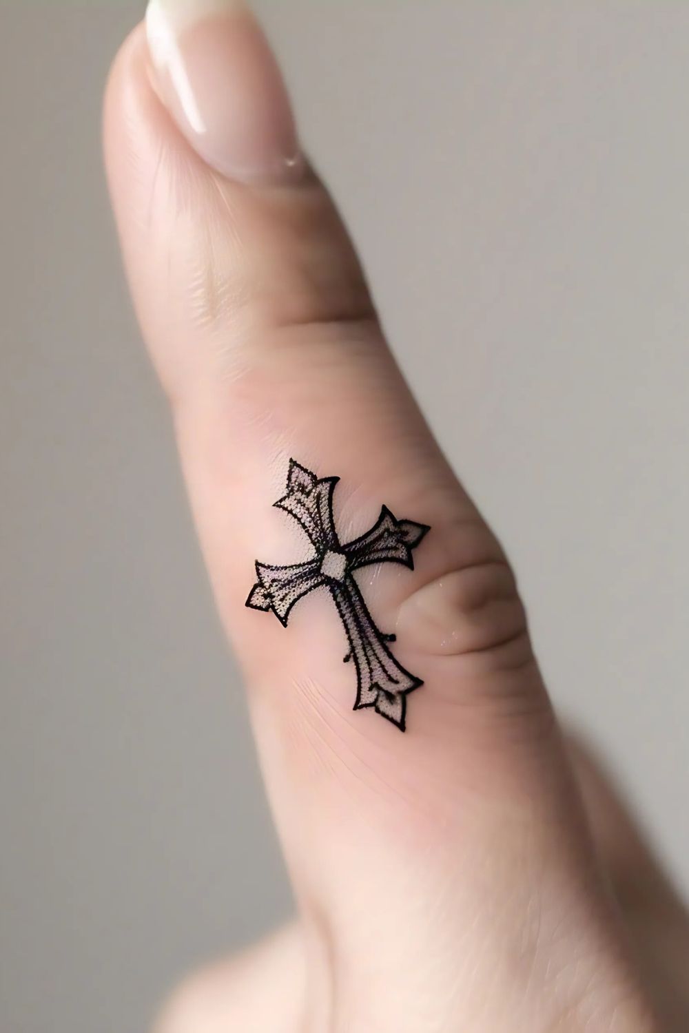 Saint Michael Tattoo on the Finger
