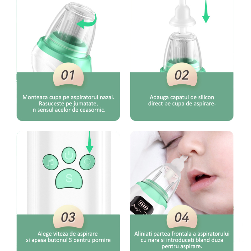 Aspirator nazal electric copii