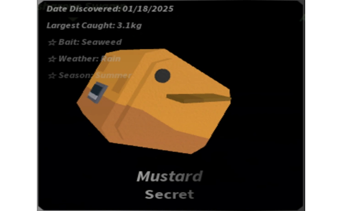 Secret Mustard Fisch