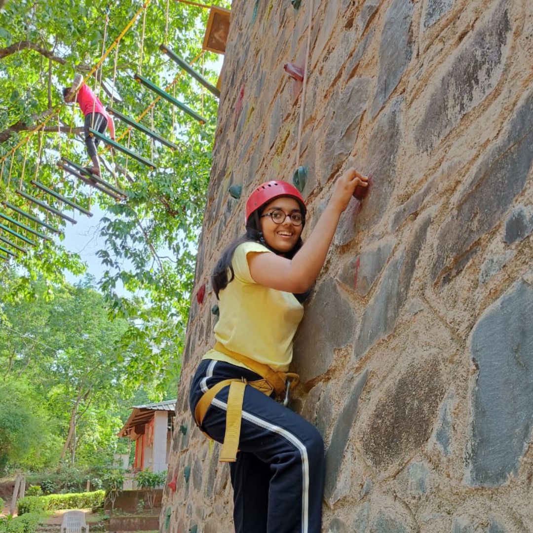 Rock Climbing at Kalakrruti's Diwali Camp