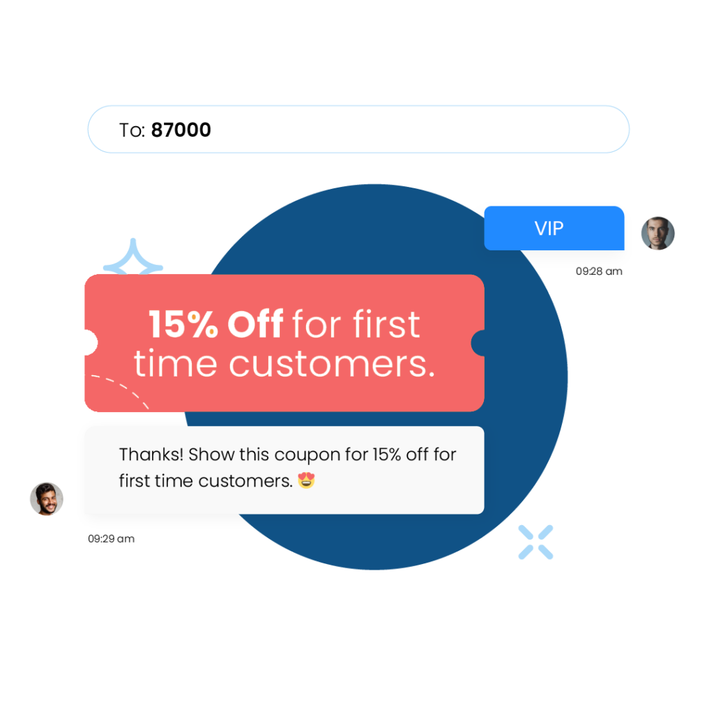 SMS discount offer