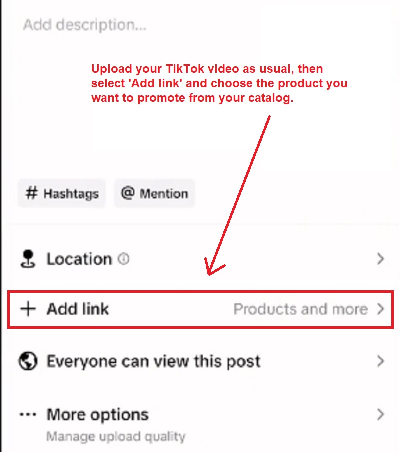 How to link your videos to TikTok Shop products