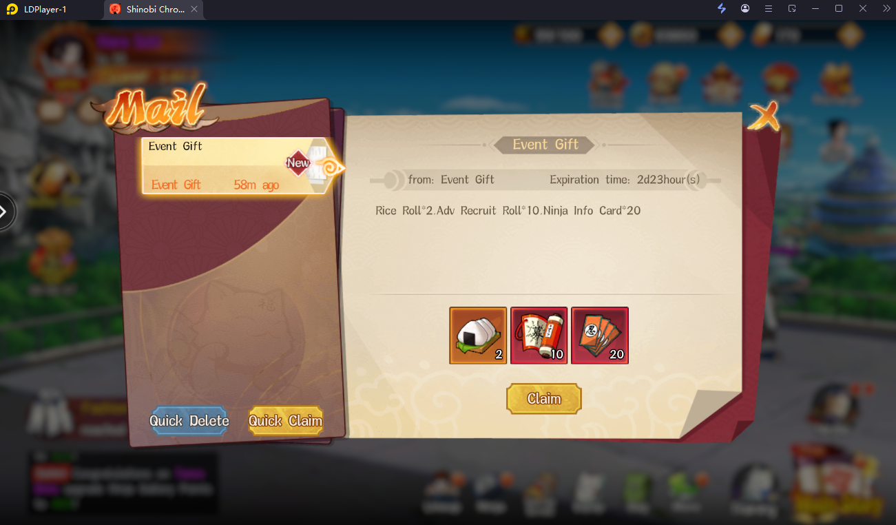 【โค้ดเกม】Shinobi Chronicles แจก Giftcode (13 UP++ โค้ด) อัปเดตเรื่อยๆ ไอเทมเพียบ!! พร้อมวิธีกรอก บน LDPlayer9