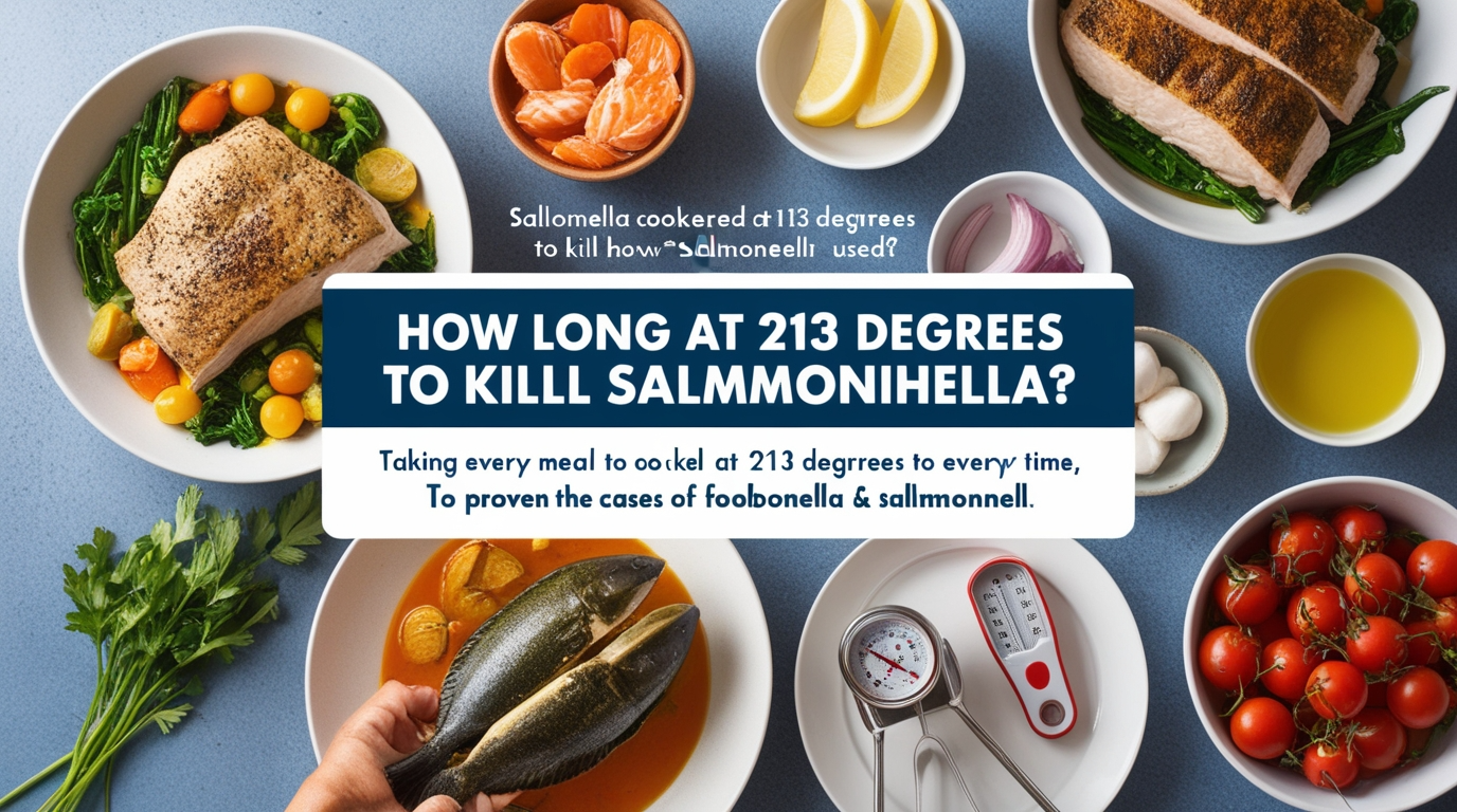 How Long at 213 Degrees to Kill Salmonella