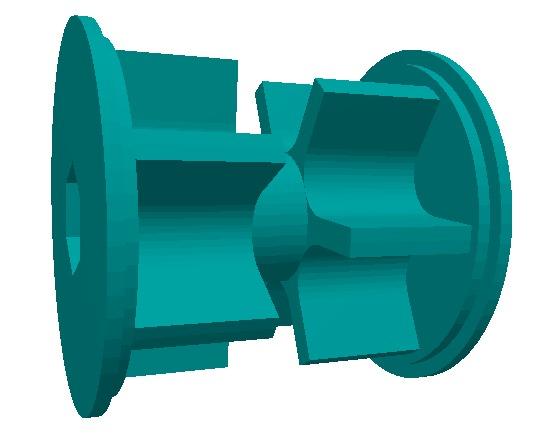 A blue plastic object with a nut

Description automatically generated with medium confidence