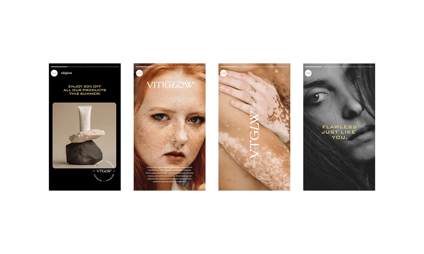 Image from the VITIGLOW: A Skincare Visual Identity That Celebrates Difference article on Abduzeedo