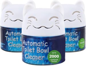 Simple Life Toilet Bowl Cleaner Automatic Long-Lasting Toilet Bowl Cleaner Tablets Easy-To-Use, Septic Safe Toilet Cleaner in Bottle Powerfully Cleans and Prevent Stain Build Up 3 Count