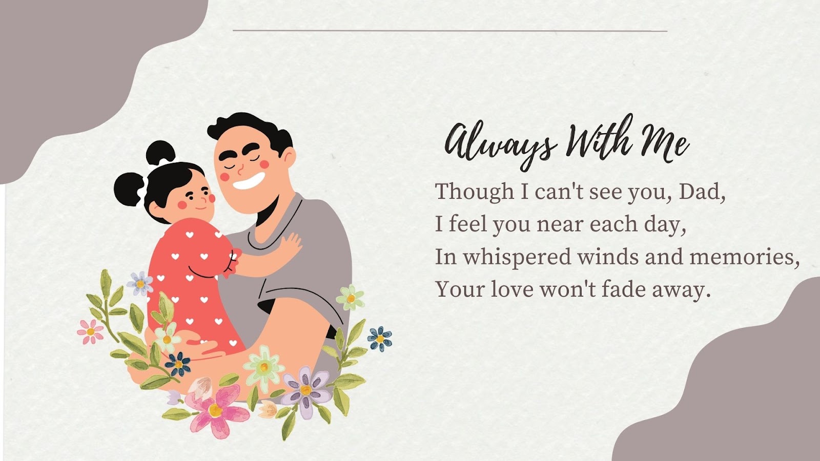 For those who lovingly called him “Papa,” a short poem for dad who passed away becomes more than just a few lines — it becomes a bridge to heaven.&nbsp;