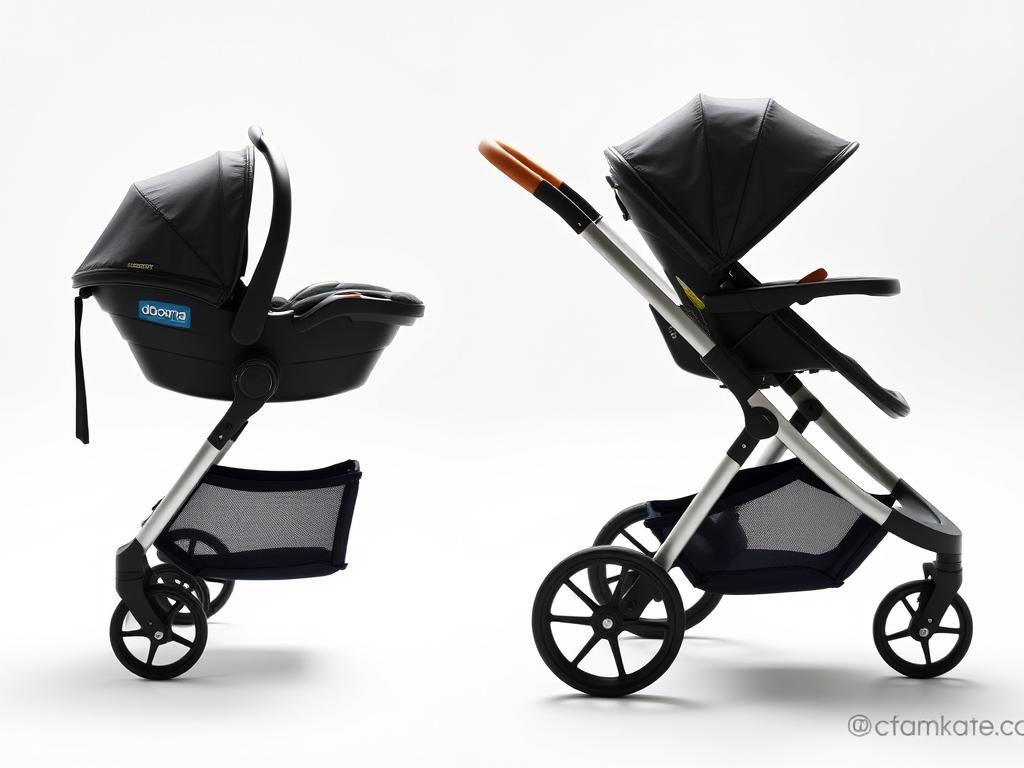 Doona Infant Car Seat and Stroller with wheels extended
