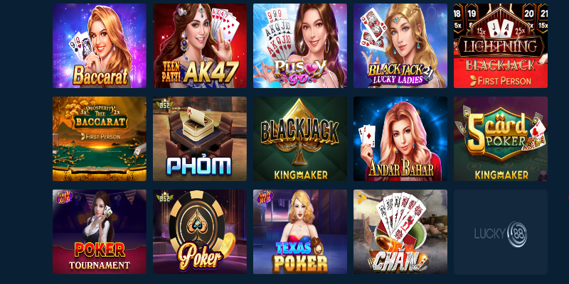 Cơ hội thách thức khi khám phá game bài Lucky88