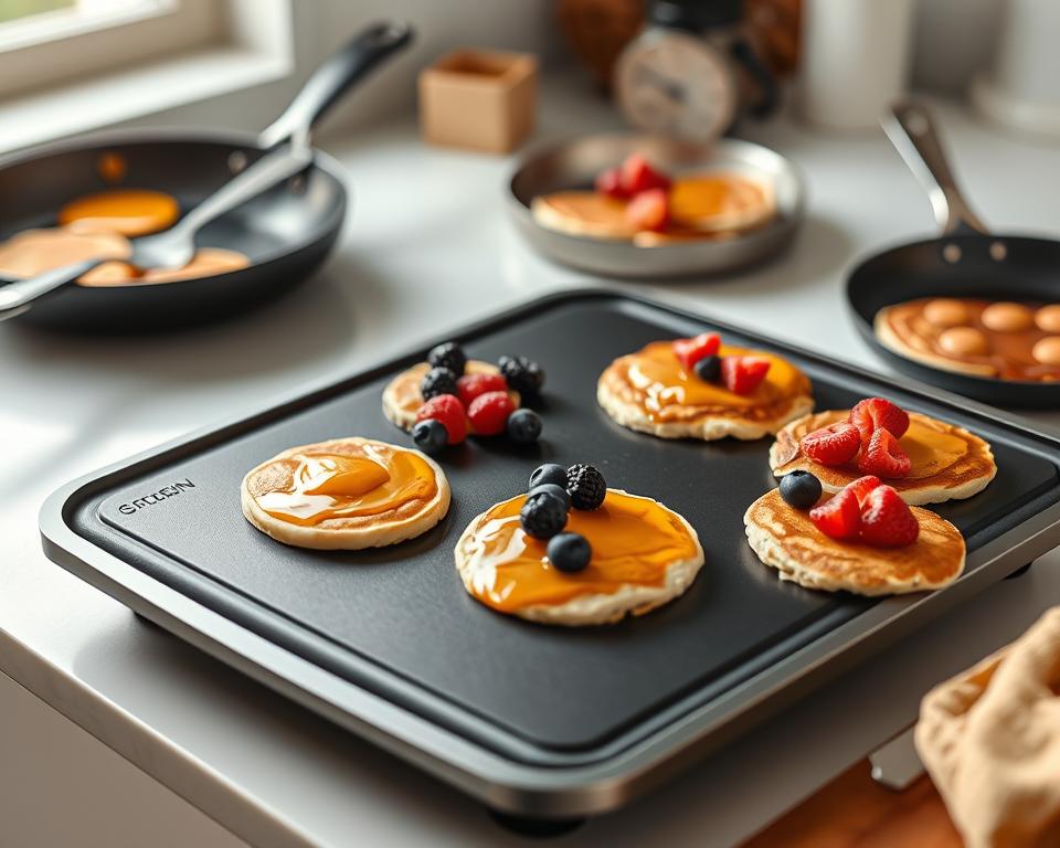 Pancake griddle and pan