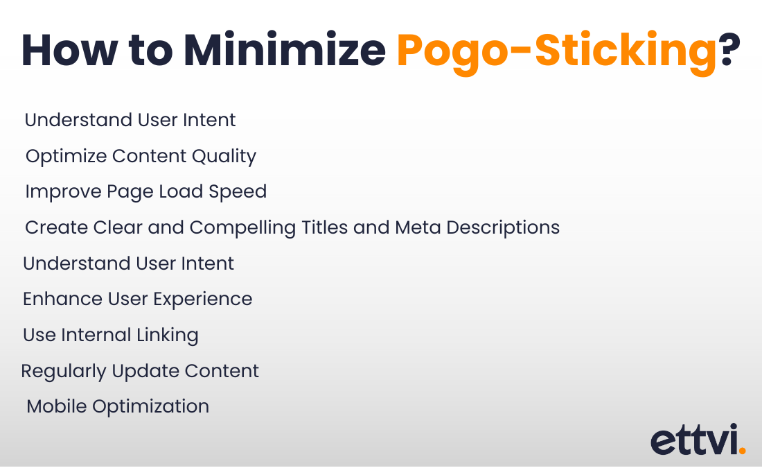  How to Minimize Pogo-Sticking