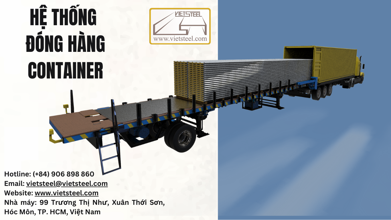 HỆ THỐNG ĐÓNG HÀNG CONTAINER CỦA VIETSTEEL