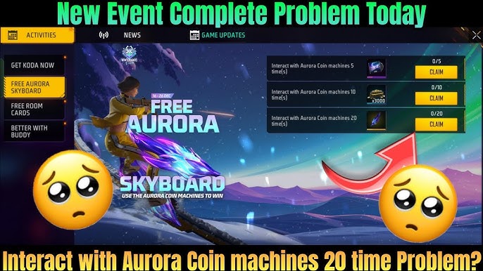 Free Fire Max Aurora Skyboard Skin: كيفية الحصول عليه