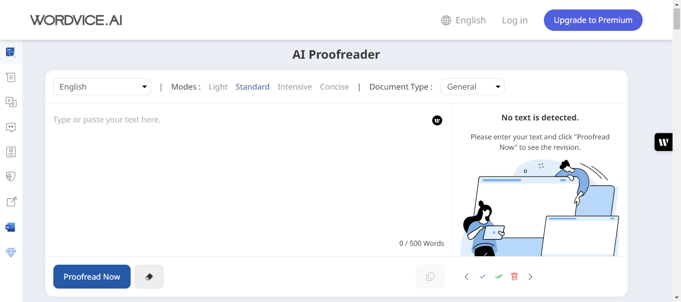 AI proofreader tool screenshot - HR operations manager JD blog