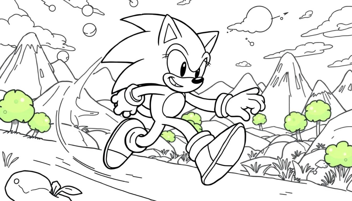 Desenhos Sonic para Colorir