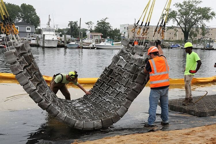 Béton créé par ECOncrete grâce à une approche biomimétique