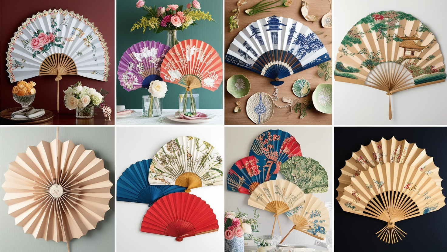 Chinoiserie Paper Fans