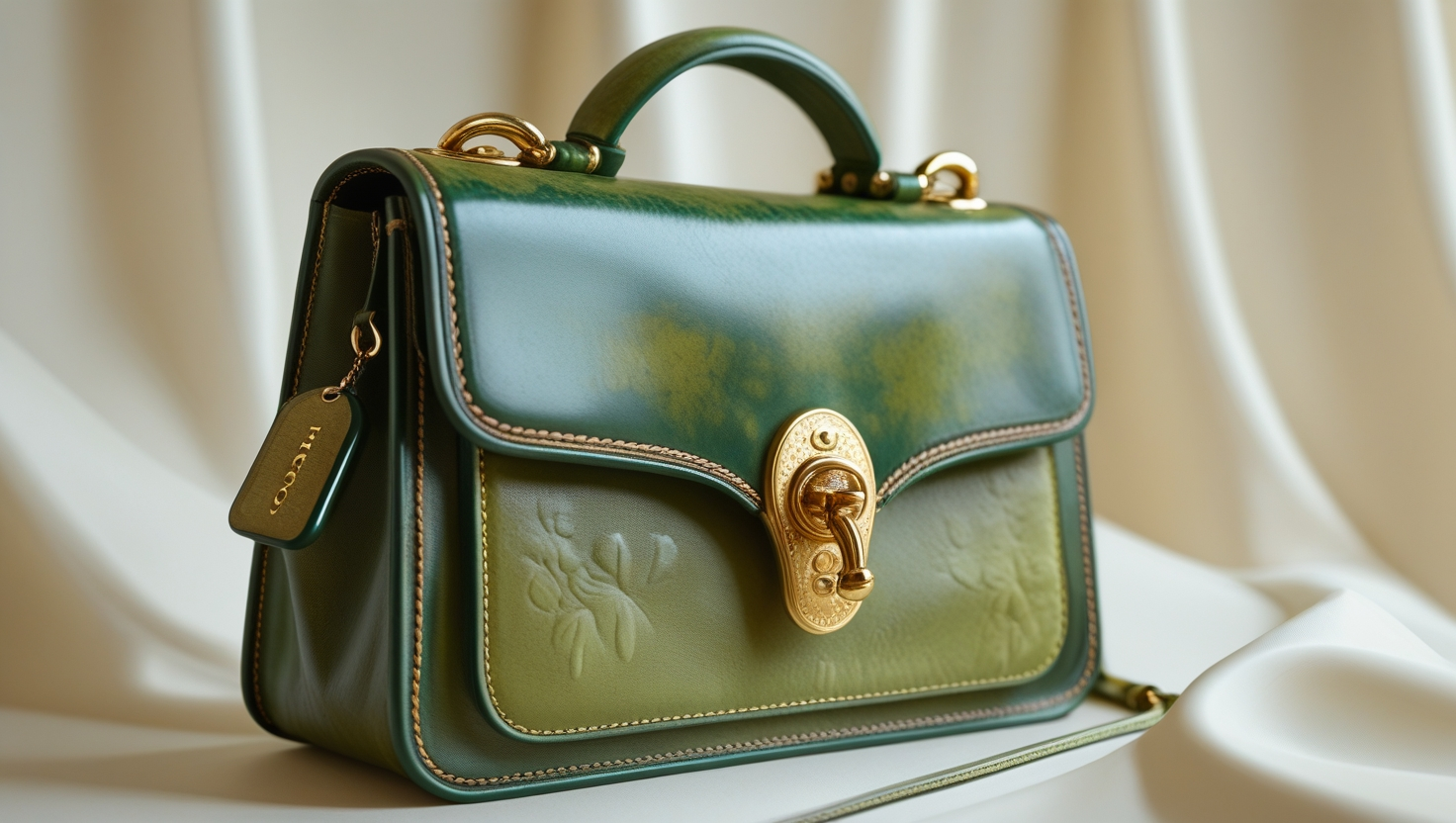 Vintage Coach Jade Manor Bag