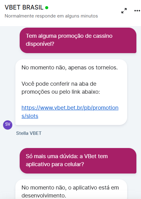 chat ao vivo vbet brasil