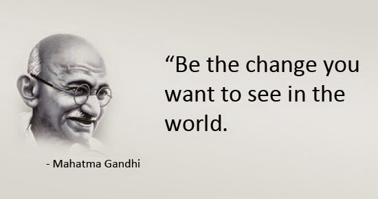 quote from Mahatma Gandhi