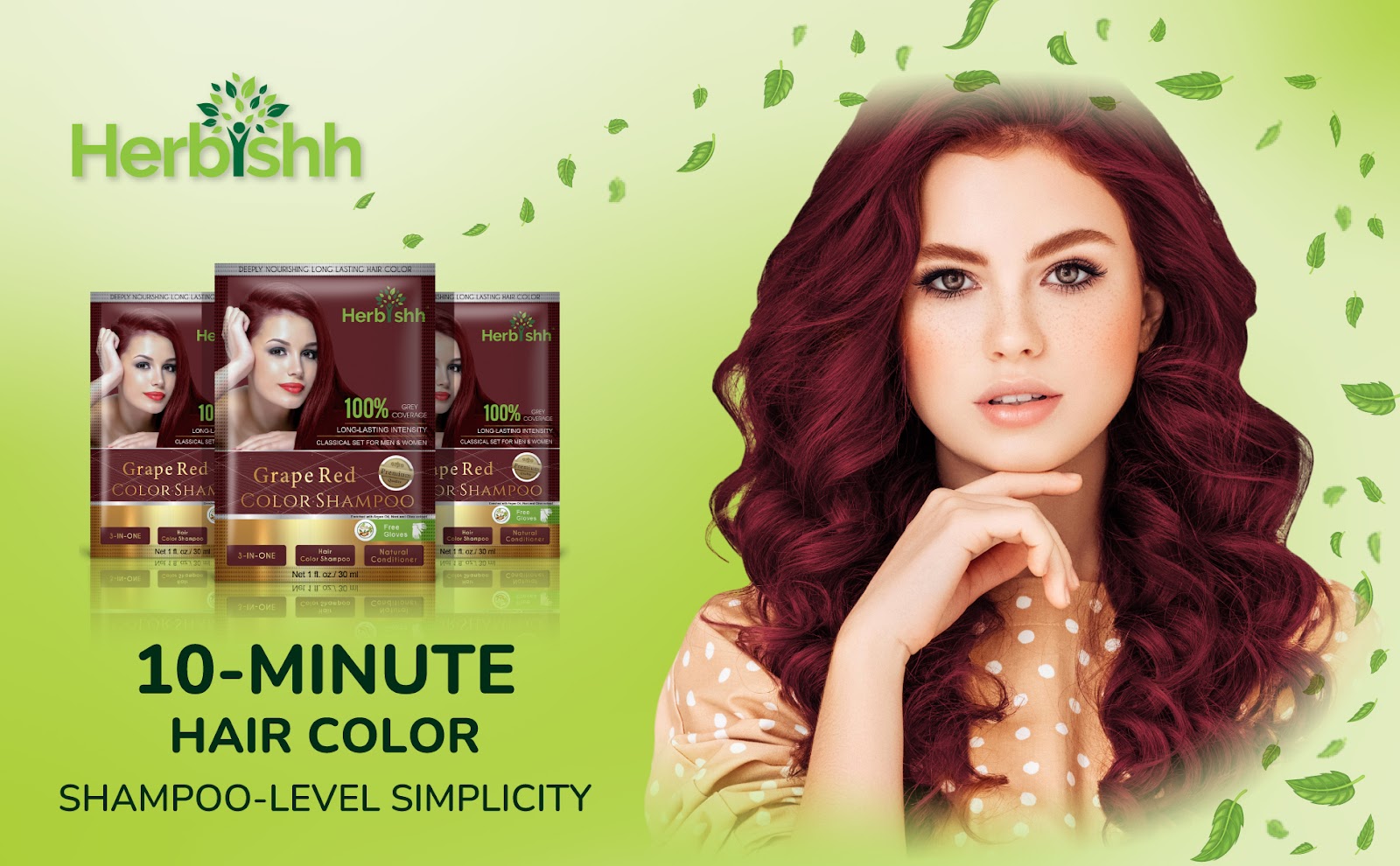 Color your hair bright red with the best travel-friendly grape red hair color shampoo sachet&nbsp;