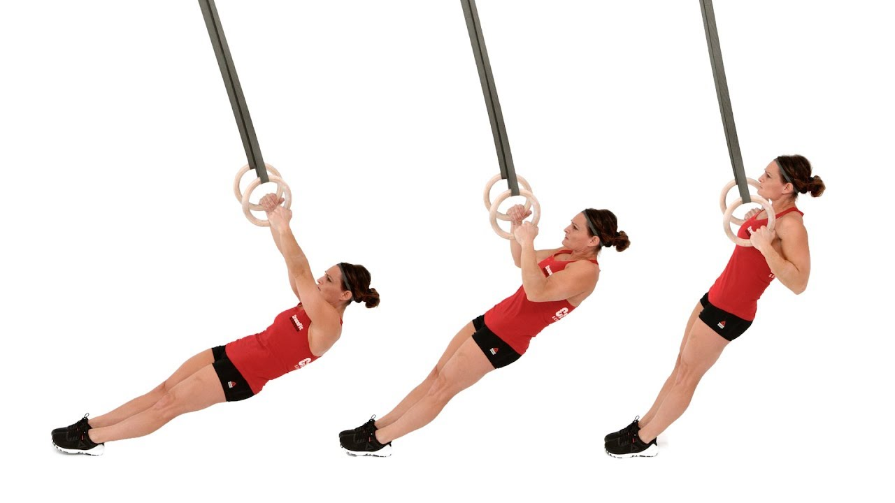 Gymnastic Rings Exercises - Ring Rows