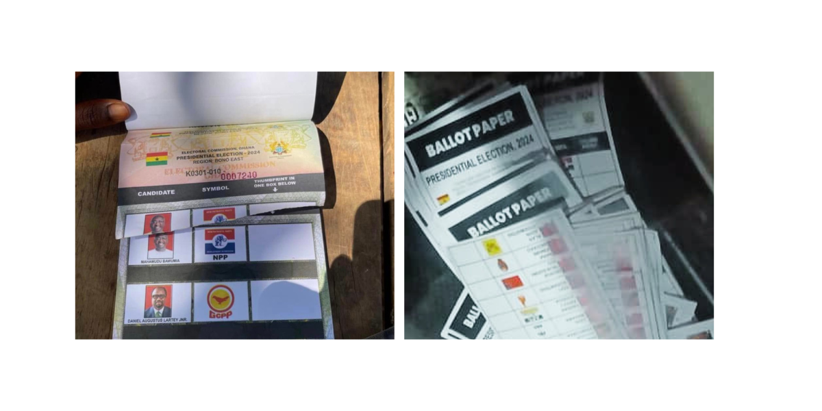 Prethumb printed ballots spotted are not authentic 2024 ballot papers