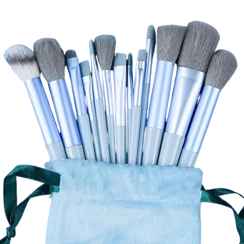 13-Piece Fluffy Makeup Brush Set for Foundation, Blush & Eyeshadow