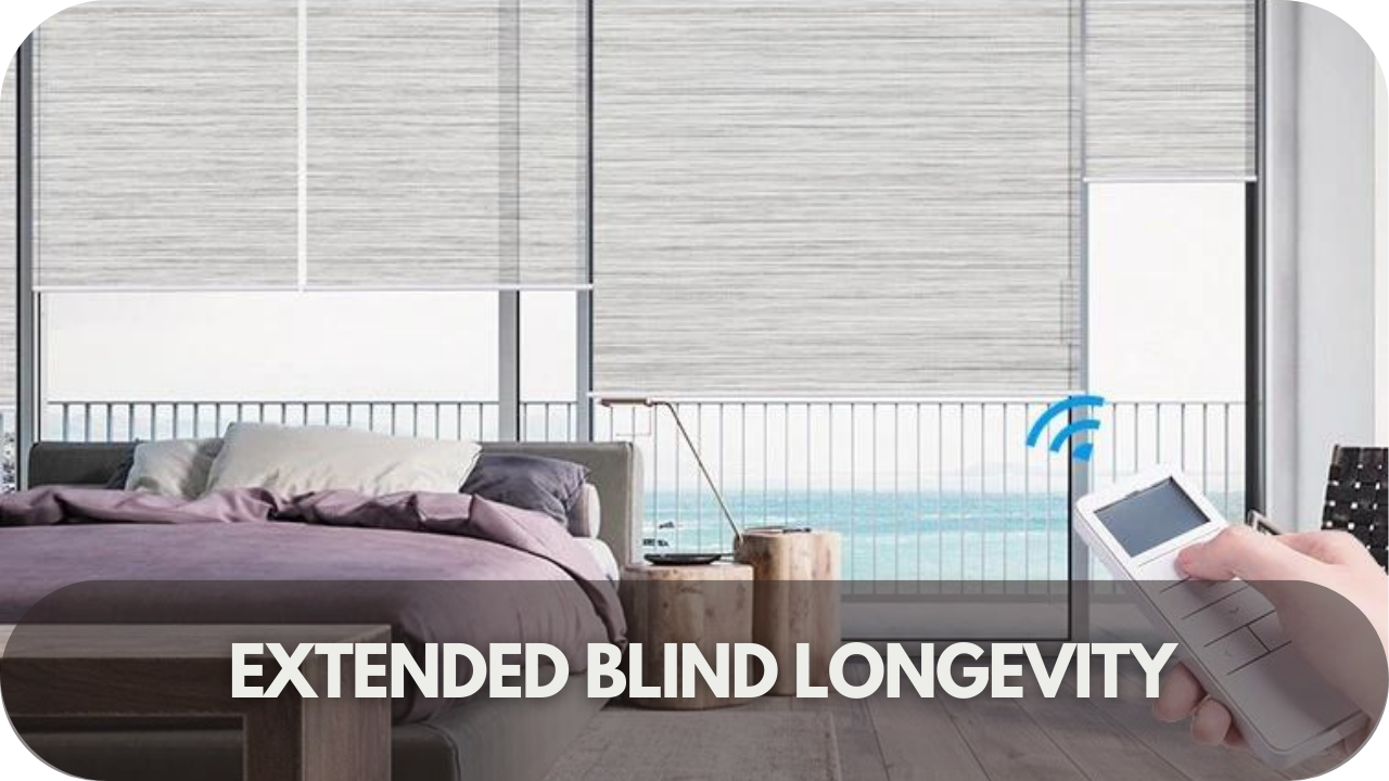 Motorised blinds designed for durability and longer life.