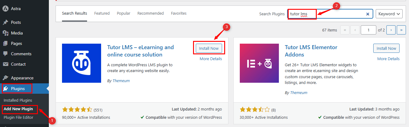 install tutor lms