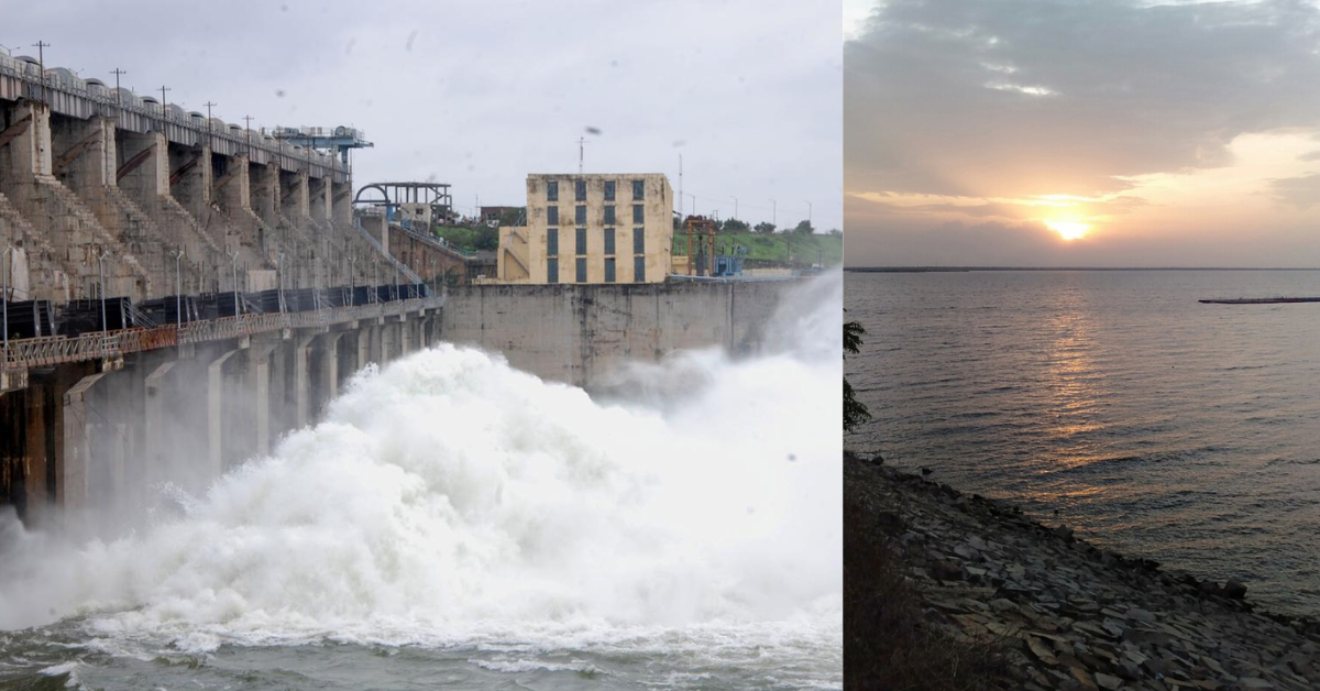 singur dam sunset and sunrise views
And open gates of Singur dam

 