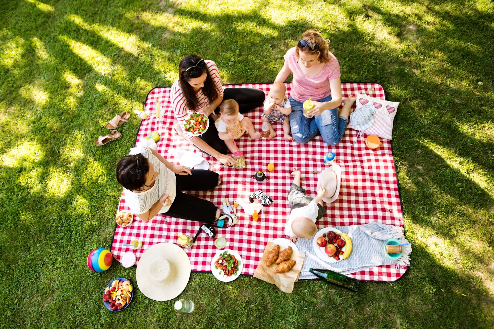 Idea de cumpleaños en verano Picnic en un parque