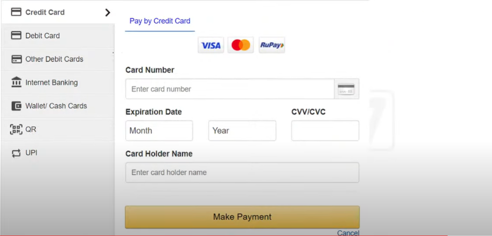 pay application fee