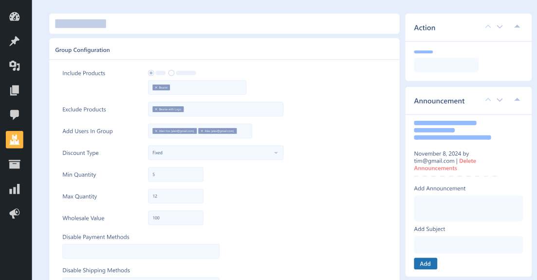 Wholesale users group