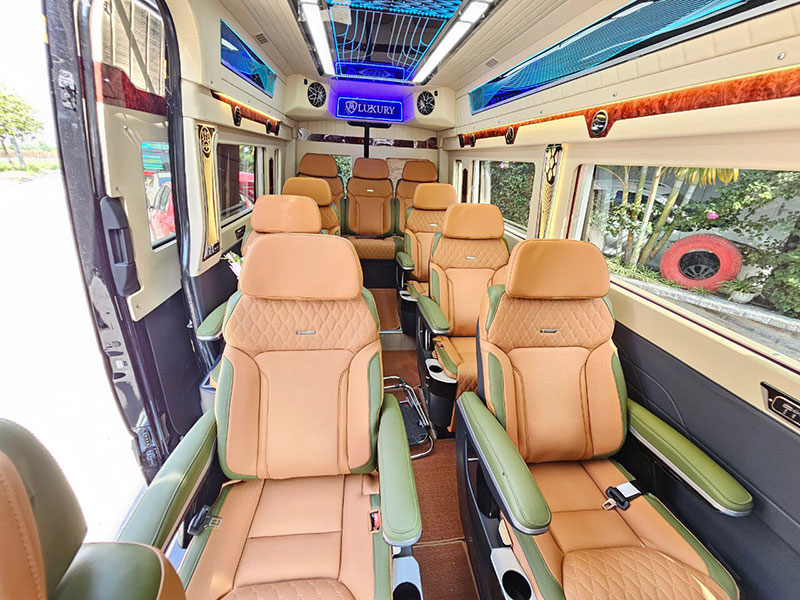 nội thất xe phúc lâm limousine đi sapa từ hà nội