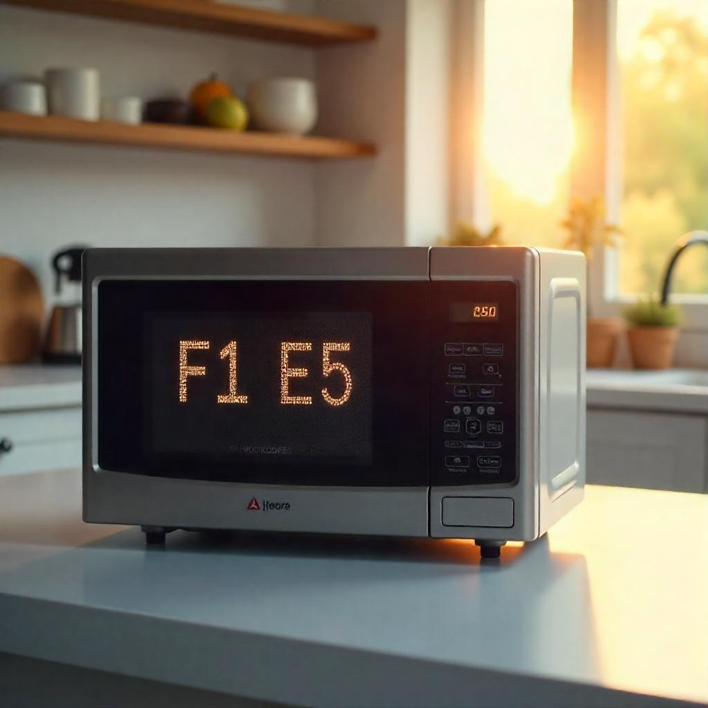 F1E5 error code on KitchenAid microwave
